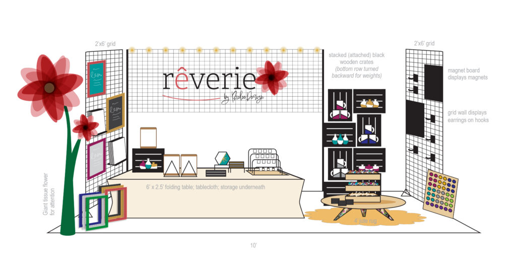 Reverie booth mockup - 10x6'